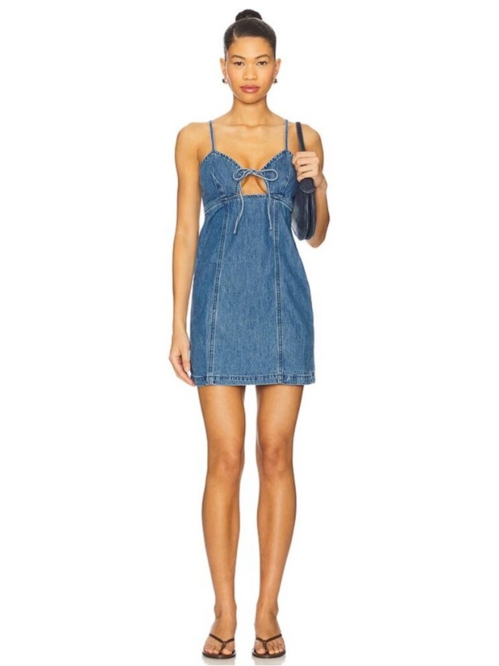 BlankNYC Denim Mini Dress Size L